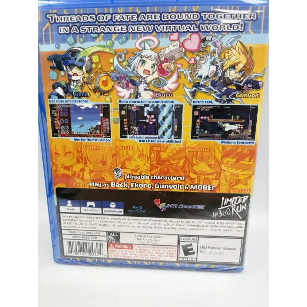 Gal Gunvolt Burst (PS4 Playstation 4) NEW SEALED LRG #360, RARE!